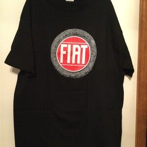 Vintage “Fiat” Black Men's T-Shirt - size XL